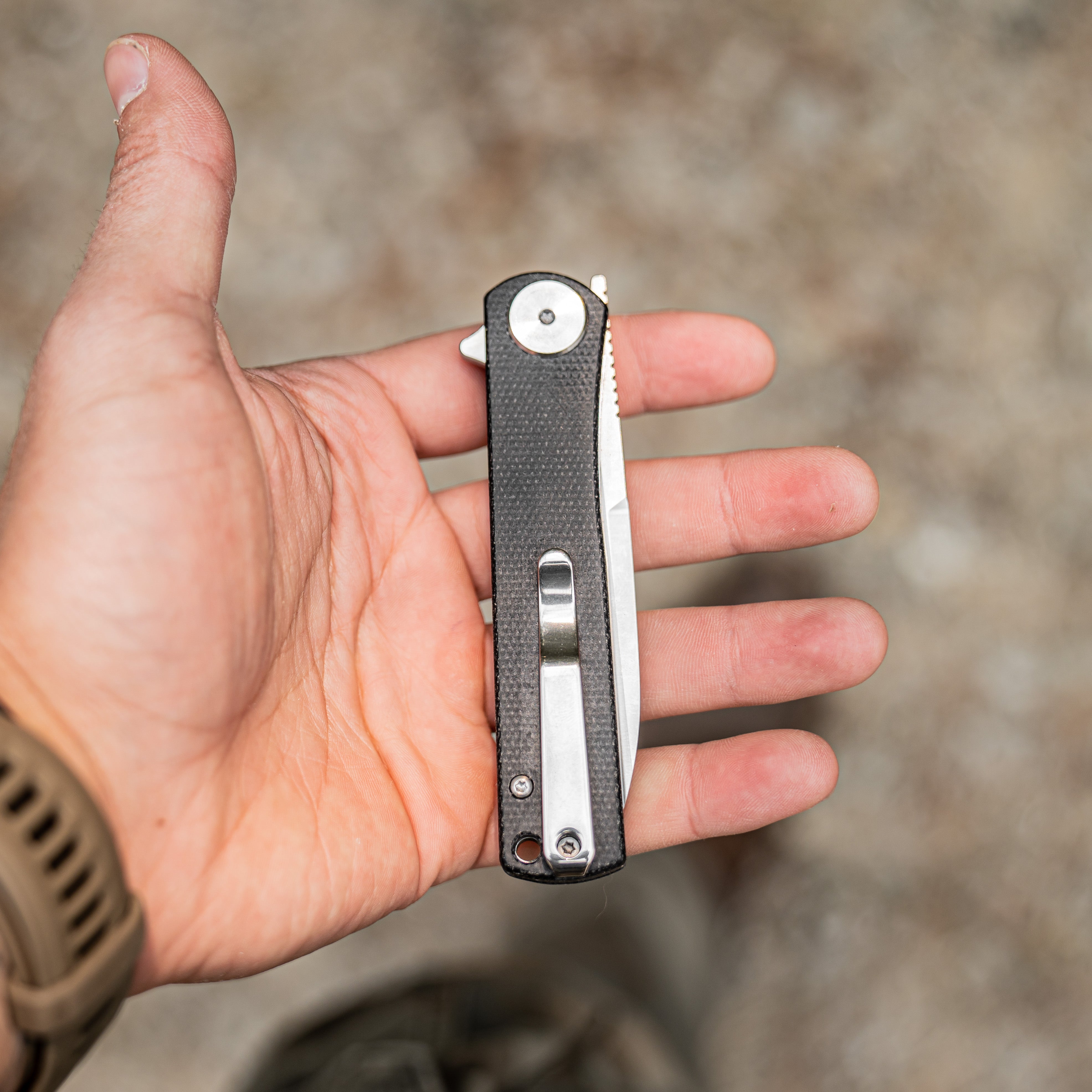 The Tatle Gear Harpy Black Micarta