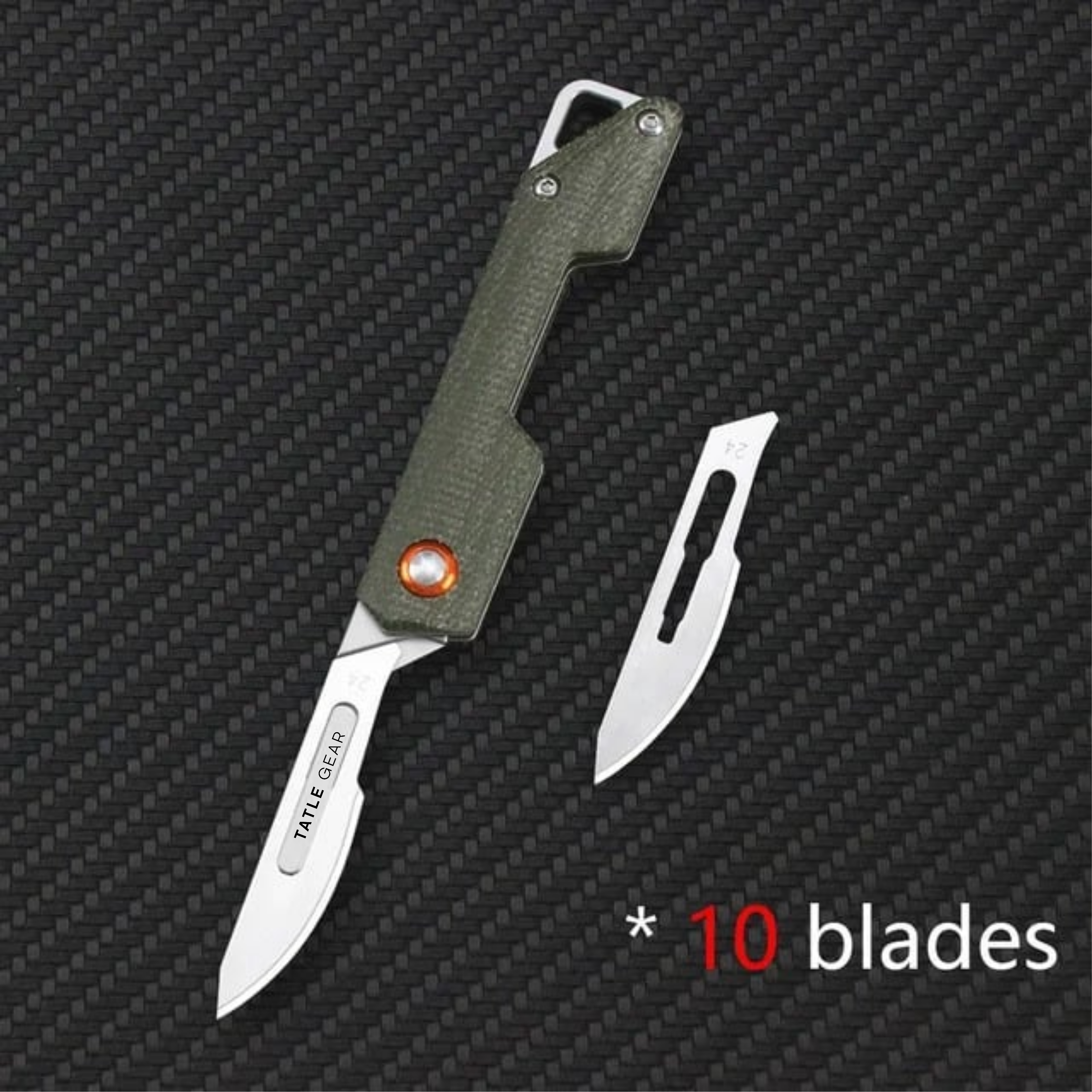The Tatle Gear™- Whitetail Scalpel Knife + 10x Replacement Blades