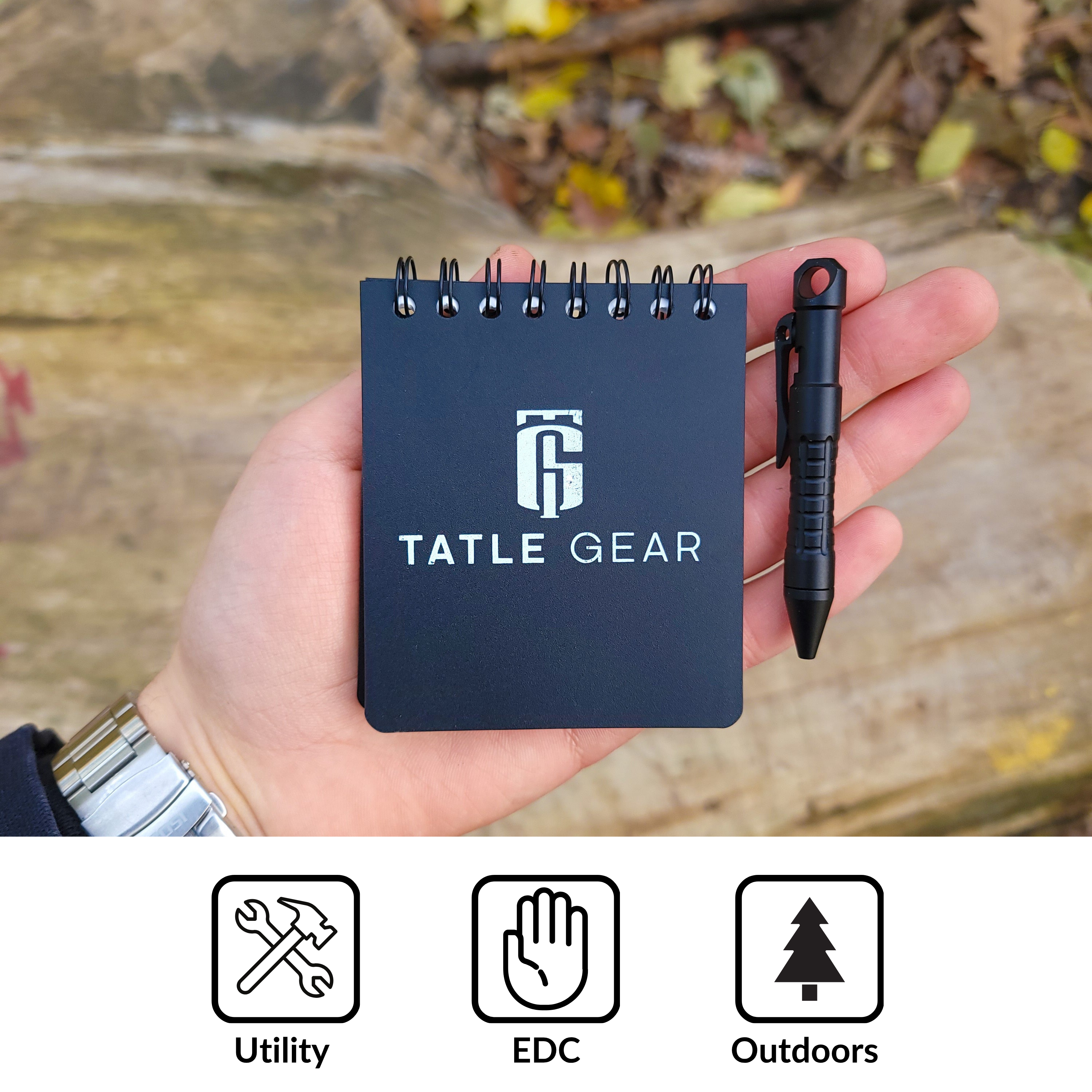 Minimalist EDC Pen And All Weather Note Pad