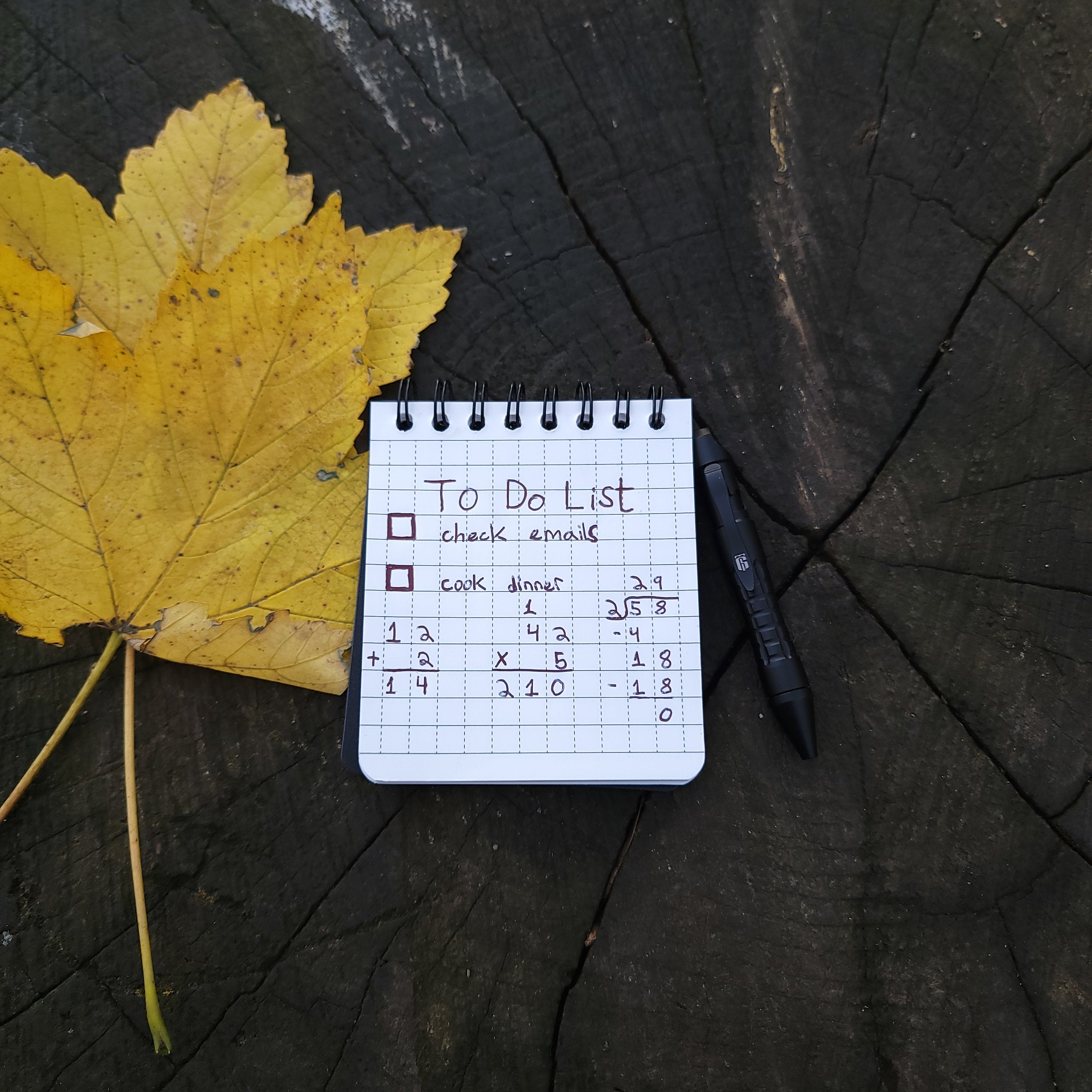 The Tatle Gear Minimalist All Weather Notepad and Edc Pen To Do List
